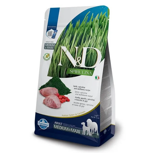 FARMINA N&D Spirulina Lamb Adult MED/MAXI - суха храна