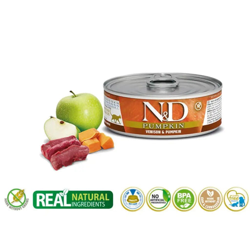 FARMINA N&D CAT ЕЛЕН И ТИКВА 70гр