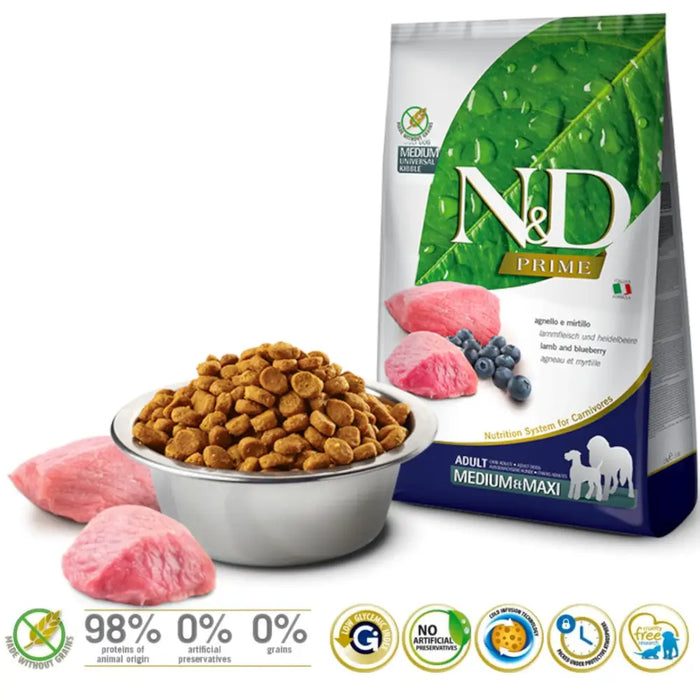 Farmina Pet Food LAMB & BLUEBERRY ADULT MEDIUM & MAXI