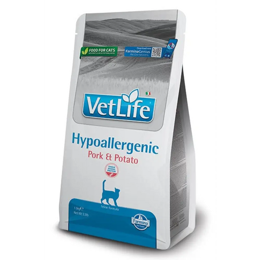 FARMINA VET Life Hypoallergenic Feline Pork & Potato - суха