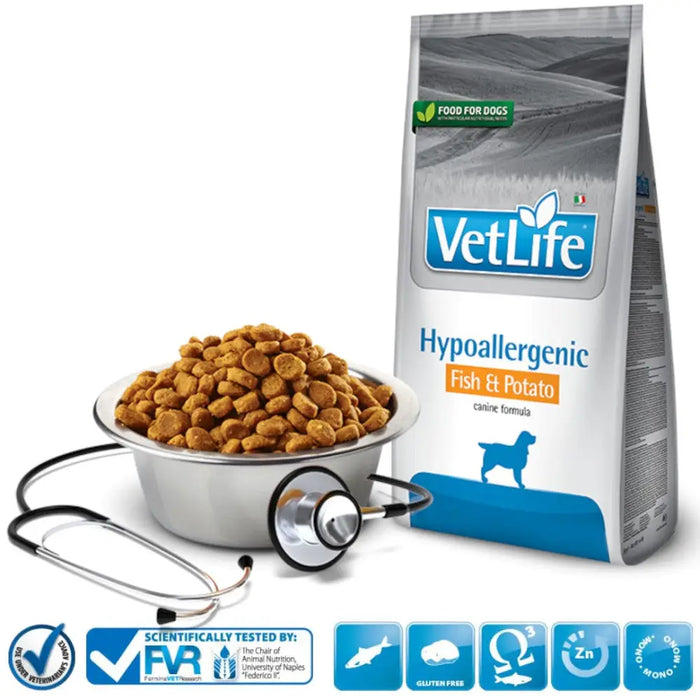 Farmina Vet Life Hypoallergenic Fish & Potato Dog 12 кг