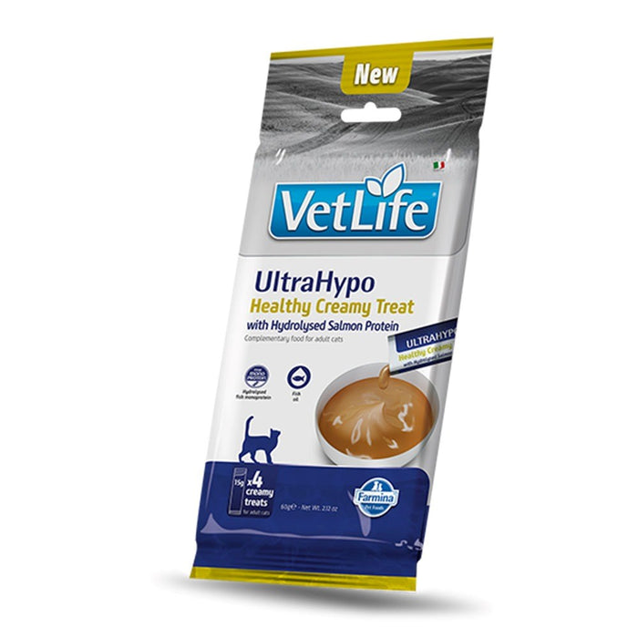 FARMINA VET LIFE CAT ULTRAHYPO кремообразно лакомство с хидролизиран протеин от сьомга 60 гр.