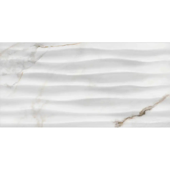 ФАЯНС KAI БРИЗ ВЪЛНИ БЯЛ 30Х60 CM