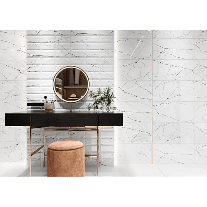 ФАЯНС ДЕКОР CERSANIT ARCE WHITE STRUCTURE 29.7X60 C