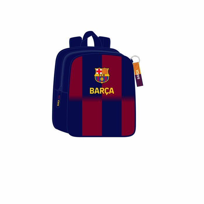 Училищна чанта F.C. Barcelona Син Кестен 22 x 27 x 10 cm