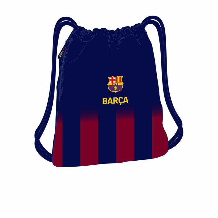 Раница с връвка F.C. Barcelona Син Кестен 35 x 40 x 1 cm