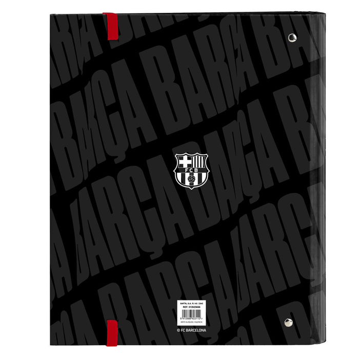 Папка с пръстени F.C. Barcelona Черен 27 x 32 x 3.5 cm