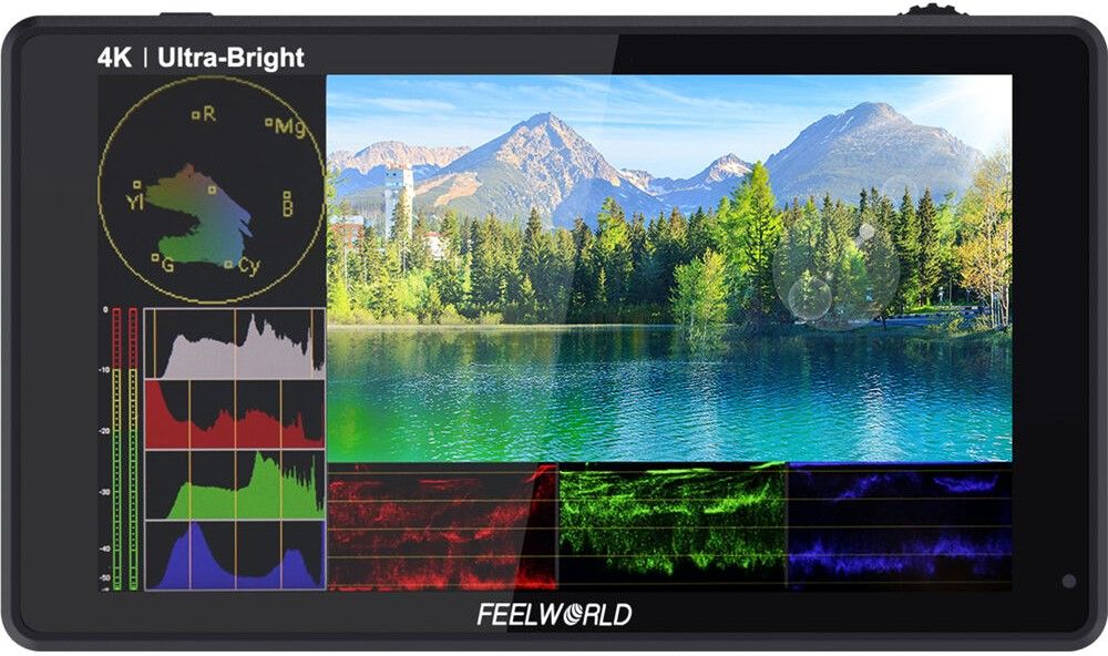Монитор за камера Feelworld - LUT6S, 6 Ultra Bright LED IPS, черен