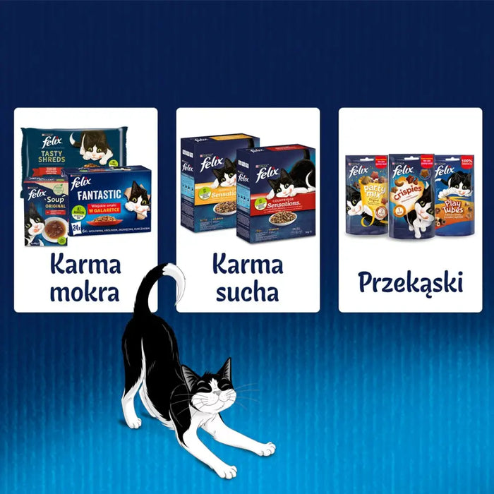 Felix Fanstastic Chicken Tomato - Мокра храна за котки - 85