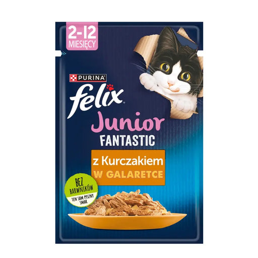 Felix Fanstastic Junior - мокра храна за котки - 85гр