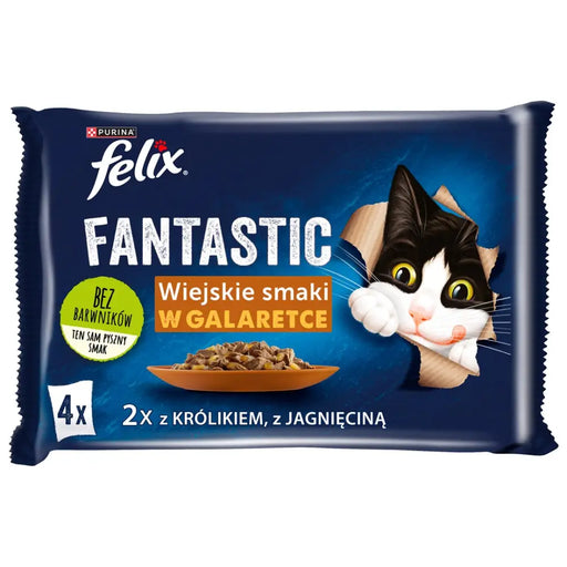 Felix Fantastic rabbit lamb - мокра храна за котки 340 g