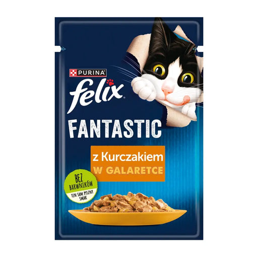 FELIX Fantastic с пиле в желе - мокра храна за котки - 85гр