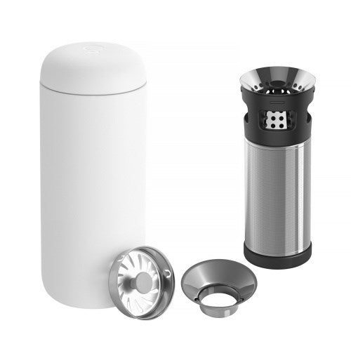 Kubek termiczny 473 ml Carter Move Mug Fellow бял + Zaparzacz Carter Infuser