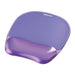 Fellowes CRYSTAL Mouse & Wrist Pad гел лилав