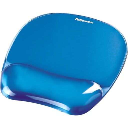 Fellowes CRYSTAL подложка за мишка и китка гел циан
