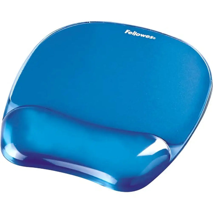 Fellowes CRYSTAL подложка за мишка и китка гел циан