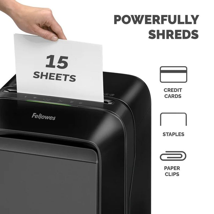 Шредер Fellowes - Powershred LX211, 23l, черен