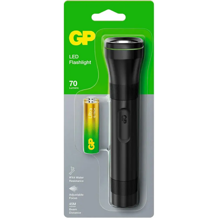 Фенер GP BATTERIES C107B LED 70 лумена 2*AA батерия