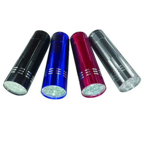 ФЕНЕР LED 9 ДИОДА РАЗЛ.ЦВЕТОВЕ