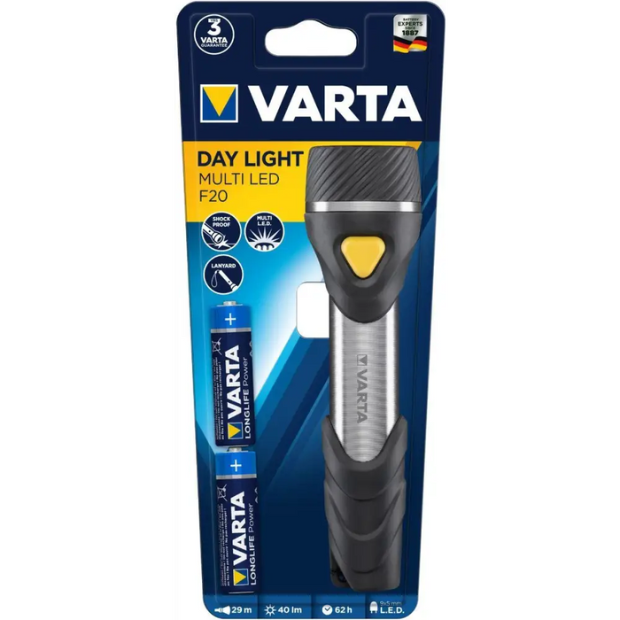 ФЕНЕР VARTA DAY LIGHT MULTI LED F20 2AA