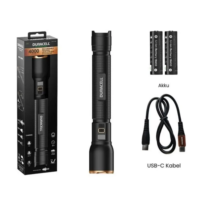 Фенерче Duracell DF4000R черно