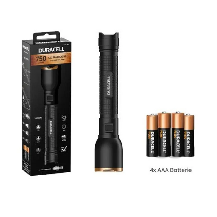 Фенерче Duracell DF750 черно