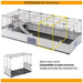FERPLAST Modular 2 - клетка за заек и домашно морско свинче