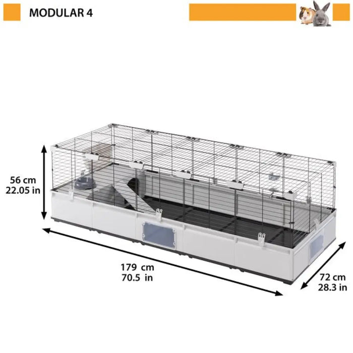 FERPLAST Modular 4 - клетка за заек и домашно морско свинче