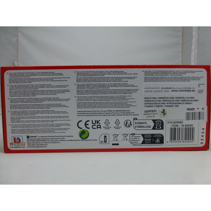 Кола с Радиоуправление Ferrari 13 x 6,5 x 7,5 cm (6 броя)