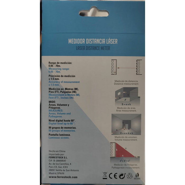 Метър Ferrestock Laser 70 m