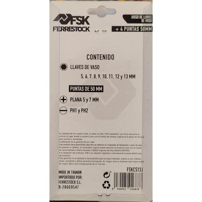 Игра на Устата Ferrestock PH1x50mm, PH2x50mm, SL 5x50mm, SL 7x50mm 13 pcs