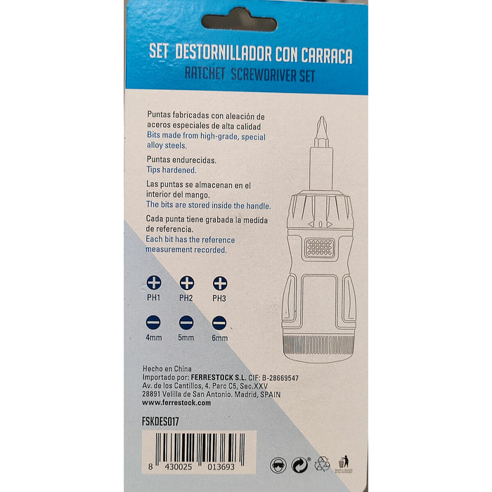 Комплект Отвертки Ferrestock Отвертка дрънкалка (6 pcs)