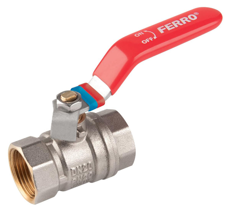 КРАН СФЕРИЧЕН С РЪКОХВАТКА FERRO 3/4'' Ж