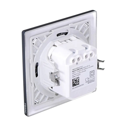 Fibaro FGWU-021-8 контакт 2x USB черен