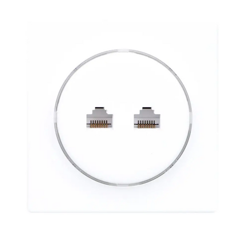 Fibaro Walli N контакт 2 x RJ-45 Бял
