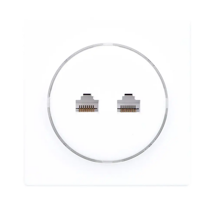 Fibaro Walli N контакт 2 x RJ-45 Бял