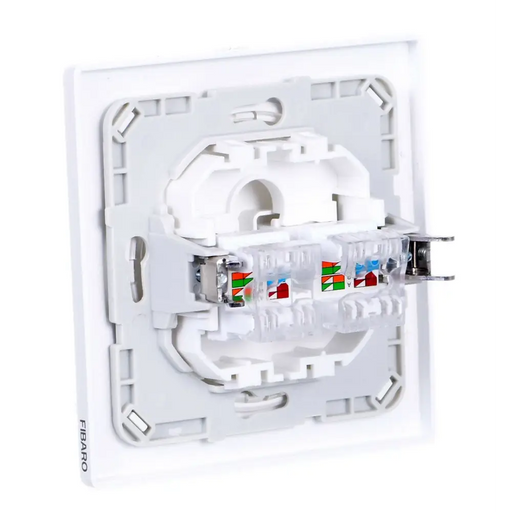 Fibaro Walli N контакт 2 x RJ-45 Бял