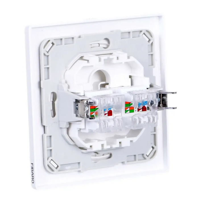 Fibaro Walli N контакт 2 x RJ-45 Бял