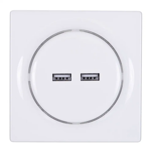 Fibaro Walli N контакт 2x USB бял