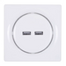 Fibaro Walli N контакт 2x USB бял