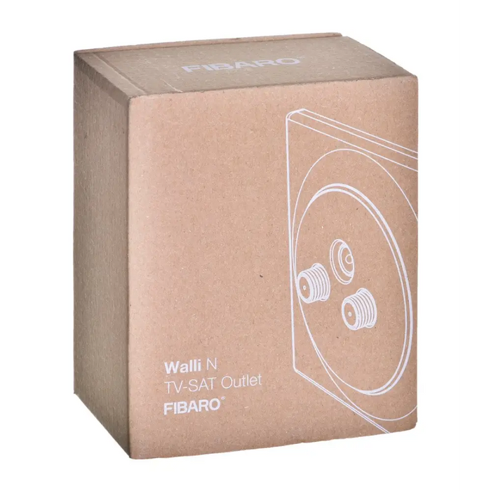 Fibaro Walli N контакт R/TV + SAT Бял