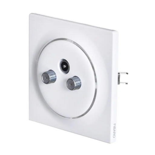 Fibaro Walli N контакт R/TV + SAT Бял