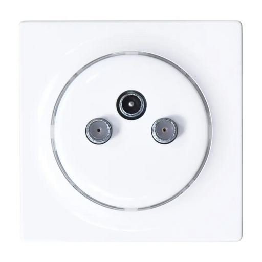 Fibaro Walli N контакт R/TV + SAT Бял