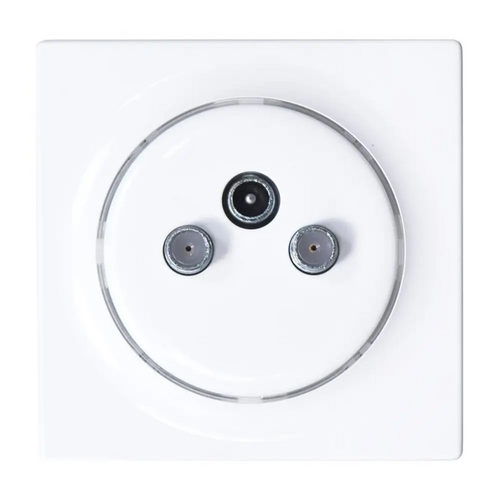 Fibaro Walli N контакт R/TV + SAT Бял