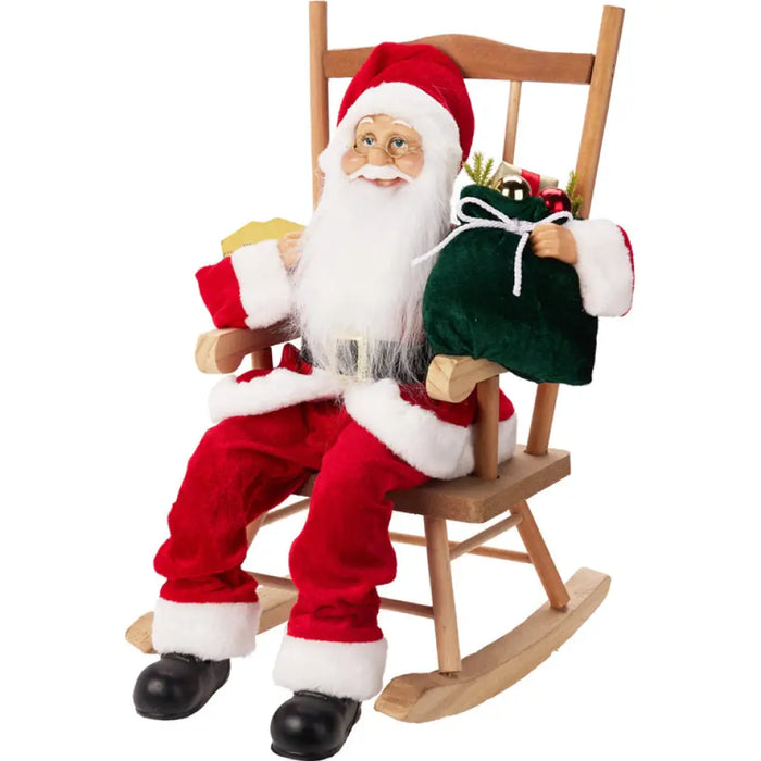 ФИГУРА ДЯДО КОЛЕДА СЕДЯЩ 45CM ASK007100