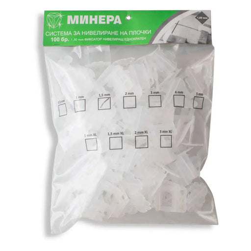 ФИКСАТОР ЗА НИВЕЛИРАНЕ НА ПЛОЧКИ MINERA 1.5 MM