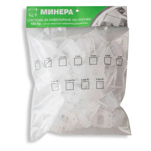 ФИКСАТОР ЗА НИВЕЛИРАНЕ НА ПЛОЧКИ MINERA 1 MM