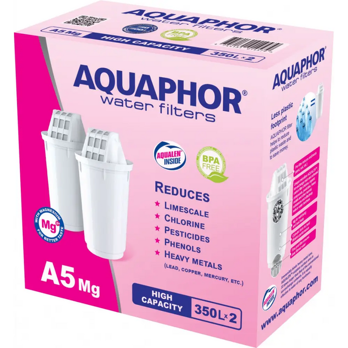 Филтър за кана AQUAPHOR A5 с магнезий комплект 2 бр