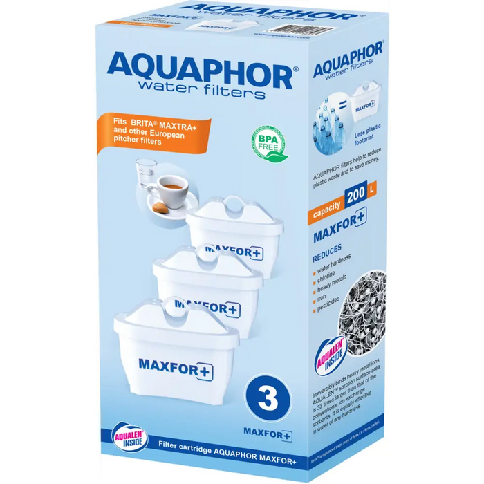 ФИЛТЪР ЗА ВОДА 200L 3БР. MAXFOR PLUS AQUAPHOR MAXFOR PLUS