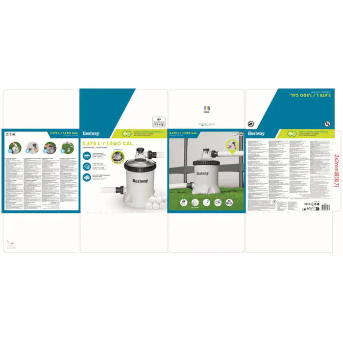 ФИЛТЪРНА ПОМПА ЗА БАСЕЙН 5678L/H BESTWAY 58870